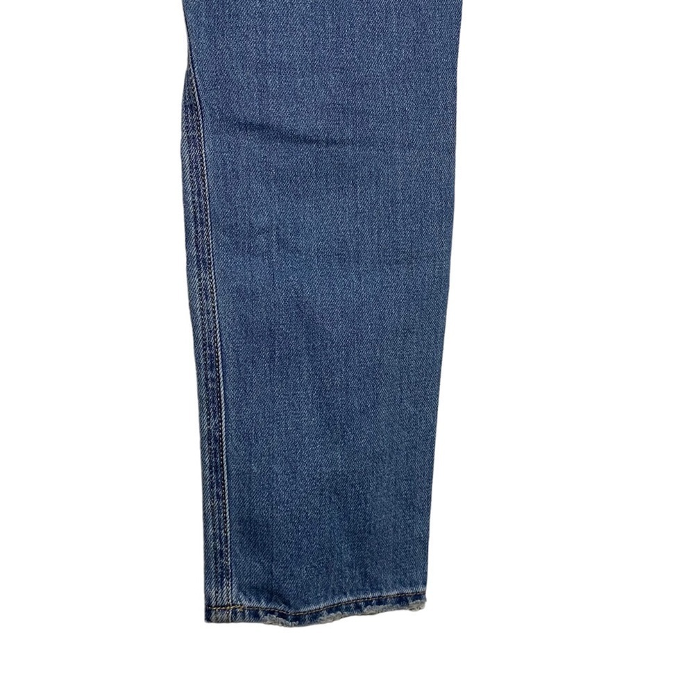 American Eagle Mom Jean High Rise Tapered Leg Distressed Jean Rigid Denim 4 - Picture 12 of 15